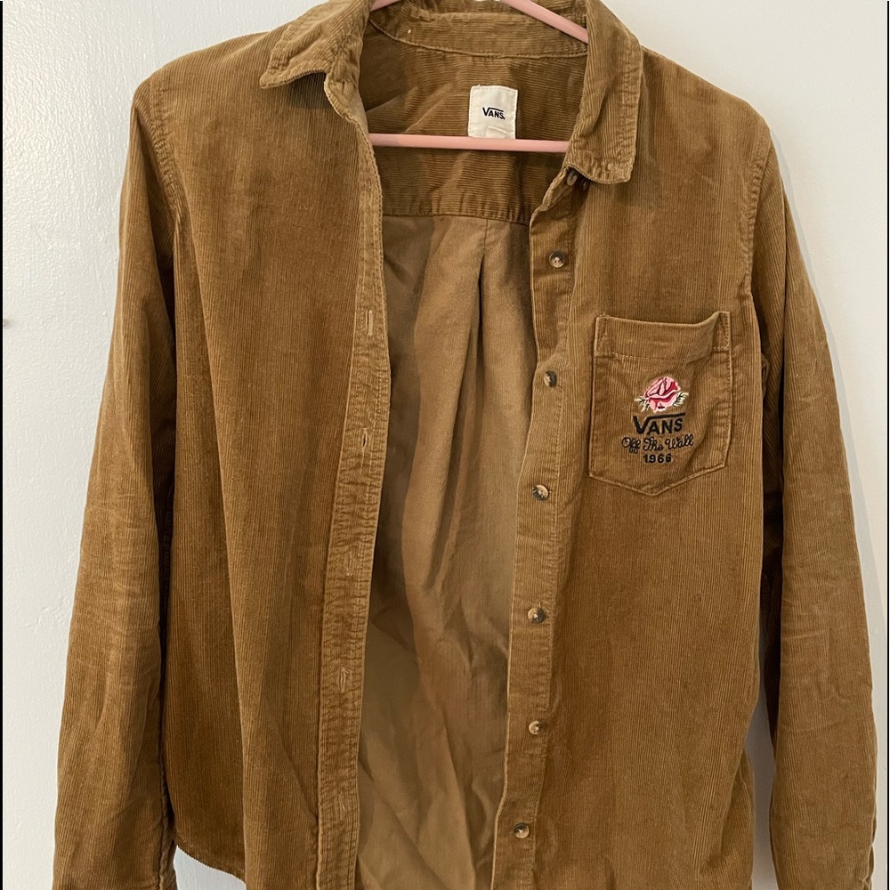 vans corduroy button up